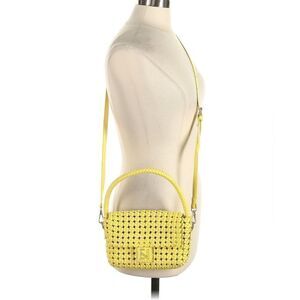 NWOT Expressions NYC Yellow Woven Crossbody Bag